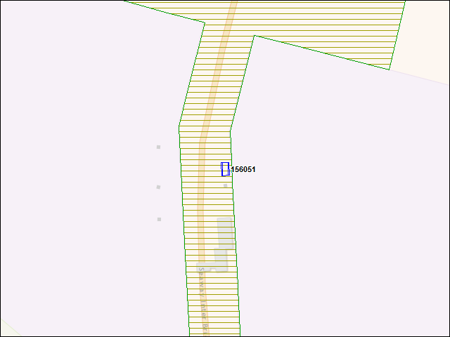 A map of the area immediately surrounding building number 156051