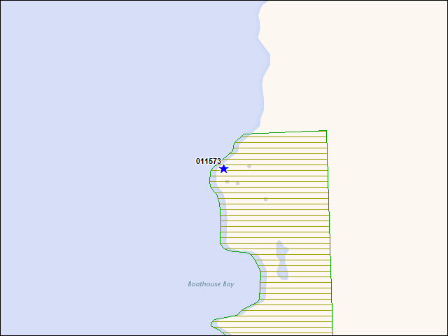 Une carte de la zone qui entoure immédiatement le bâtiment numéro 011573