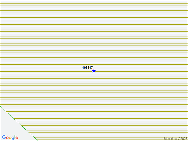 Une carte de la zone qui entoure immédiatement le bâtiment numéro 108517