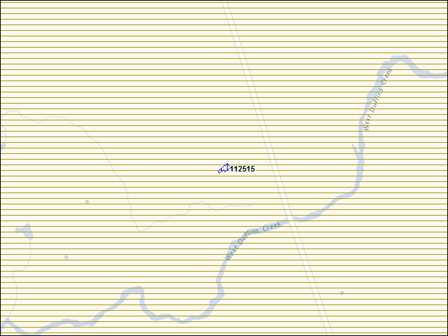 Une carte de la zone qui entoure immédiatement le bâtiment numéro 112515