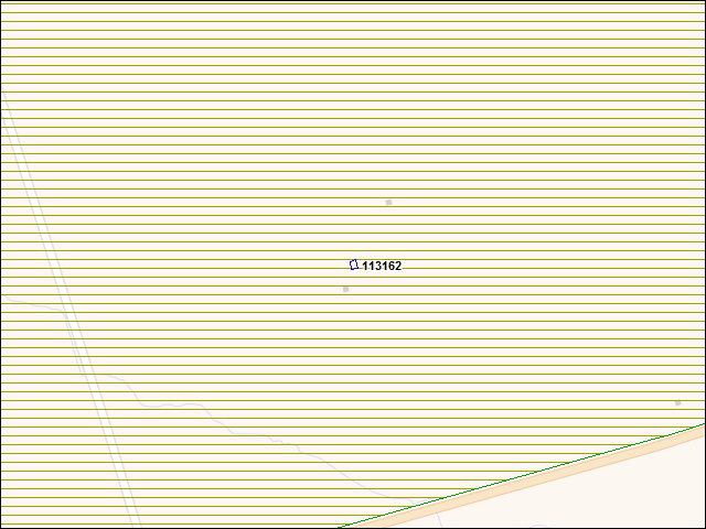 Une carte de la zone qui entoure immédiatement le bâtiment numéro 113162