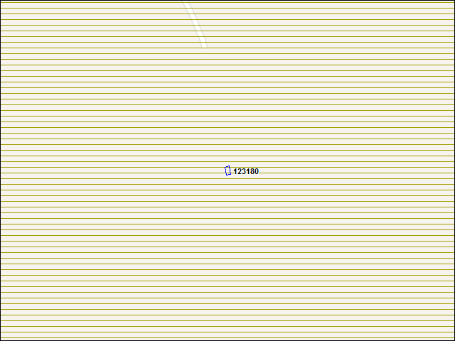 Une carte de la zone qui entoure immédiatement le bâtiment numéro 123180