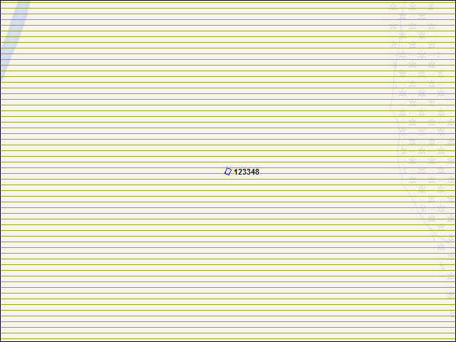 Une carte de la zone qui entoure immédiatement le bâtiment numéro 123348