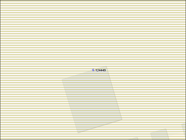 Une carte de la zone qui entoure immédiatement le bâtiment numéro 124449