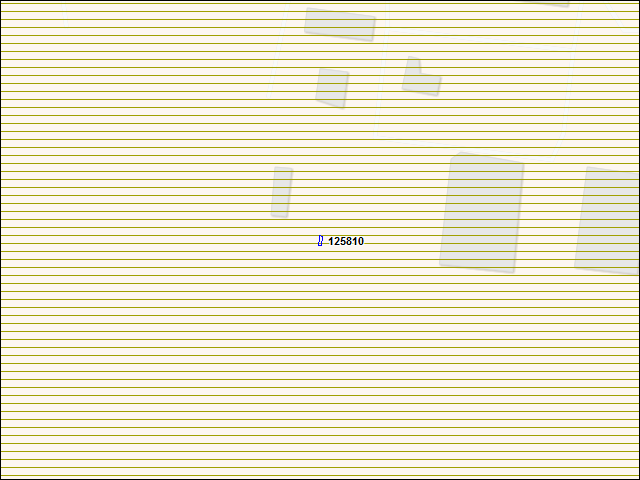 Une carte de la zone qui entoure immédiatement le bâtiment numéro 125810