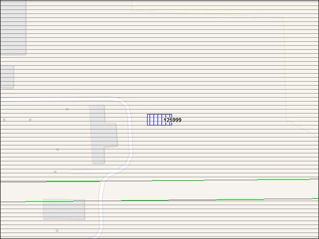 Une carte de la zone qui entoure immédiatement le bâtiment numéro 125999