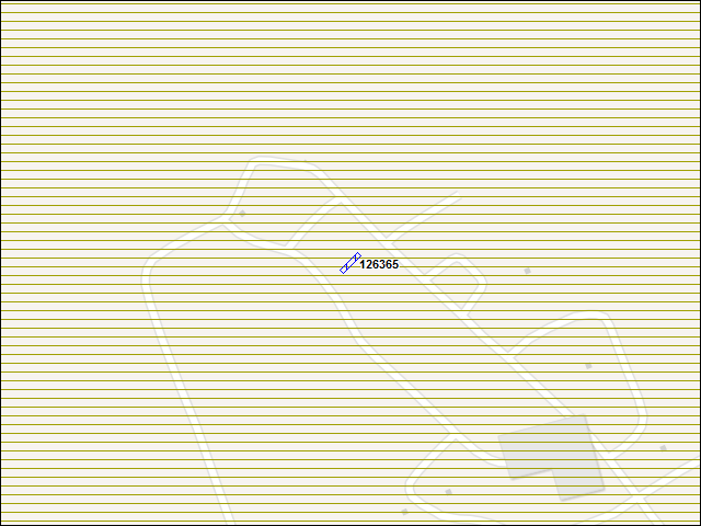 Une carte de la zone qui entoure immédiatement le bâtiment numéro 126365