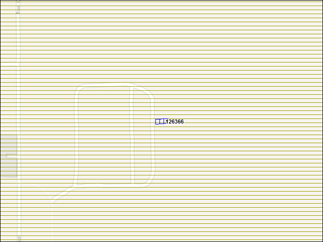 Une carte de la zone qui entoure immédiatement le bâtiment numéro 126366