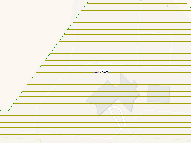 Une carte de la zone qui entoure immédiatement le bâtiment numéro 127325