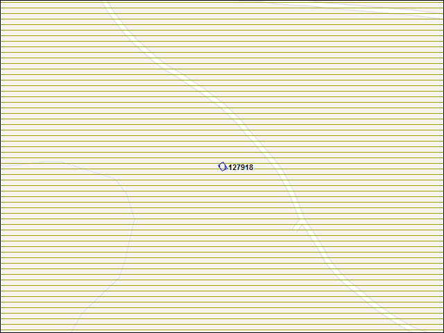 Une carte de la zone qui entoure immédiatement le bâtiment numéro 127918