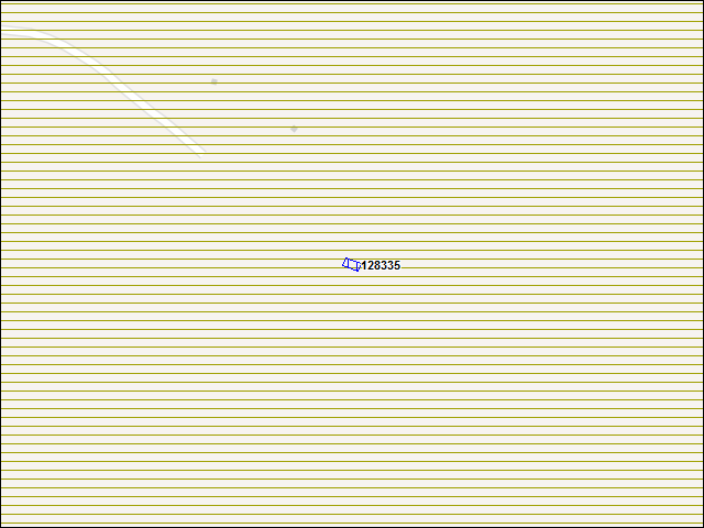 Une carte de la zone qui entoure immédiatement le bâtiment numéro 128335