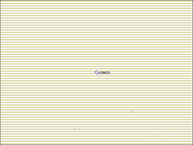 Une carte de la zone qui entoure immédiatement le bâtiment numéro 129032