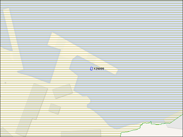 Une carte de la zone qui entoure immédiatement le bâtiment numéro 129099