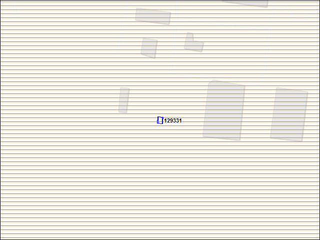 Une carte de la zone qui entoure immédiatement le bâtiment numéro 129331
