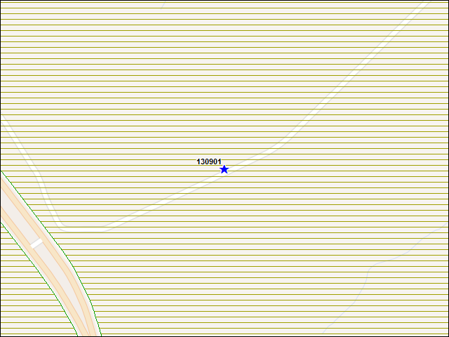 Une carte de la zone qui entoure immédiatement le bâtiment numéro 130901