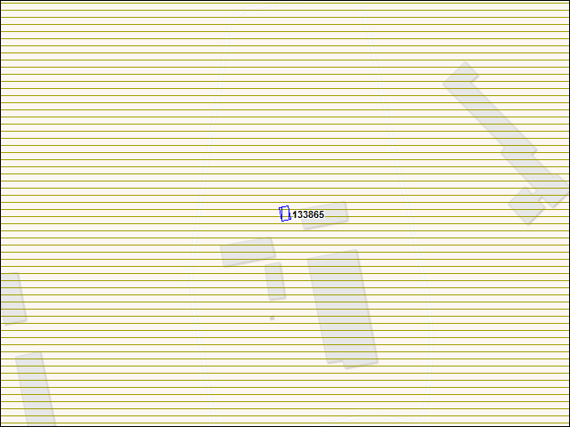 Une carte de la zone qui entoure immédiatement le bâtiment numéro 133865