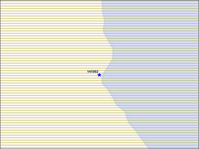 Une carte de la zone qui entoure immédiatement le bâtiment numéro 141992