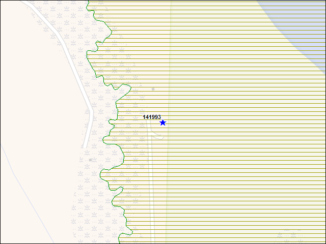 Une carte de la zone qui entoure immédiatement le bâtiment numéro 141993