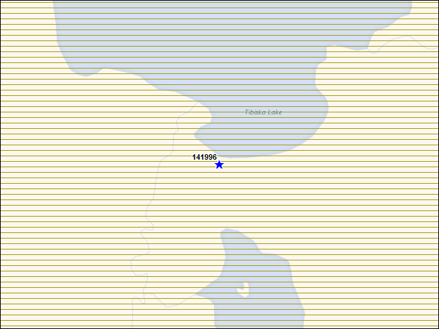 Une carte de la zone qui entoure immédiatement le bâtiment numéro 141996