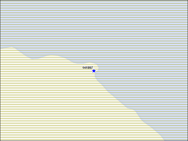 Une carte de la zone qui entoure immédiatement le bâtiment numéro 141997