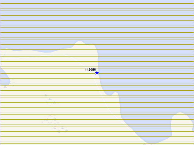 Une carte de la zone qui entoure immédiatement le bâtiment numéro 142056