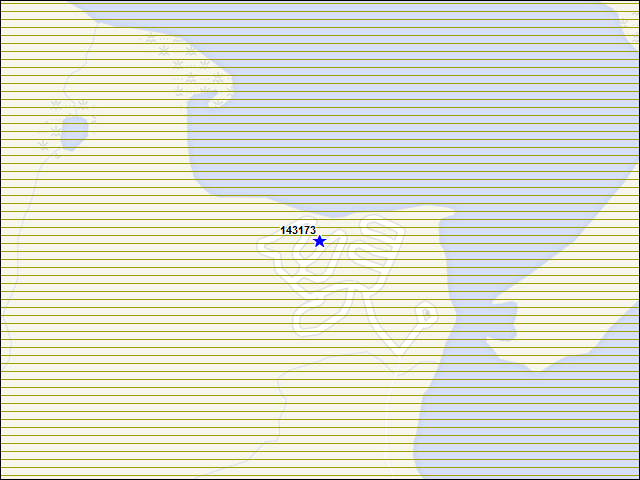 Une carte de la zone qui entoure immédiatement le bâtiment numéro 143173